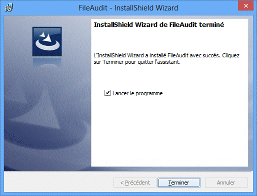 Installation de FileAudit 5 terminée